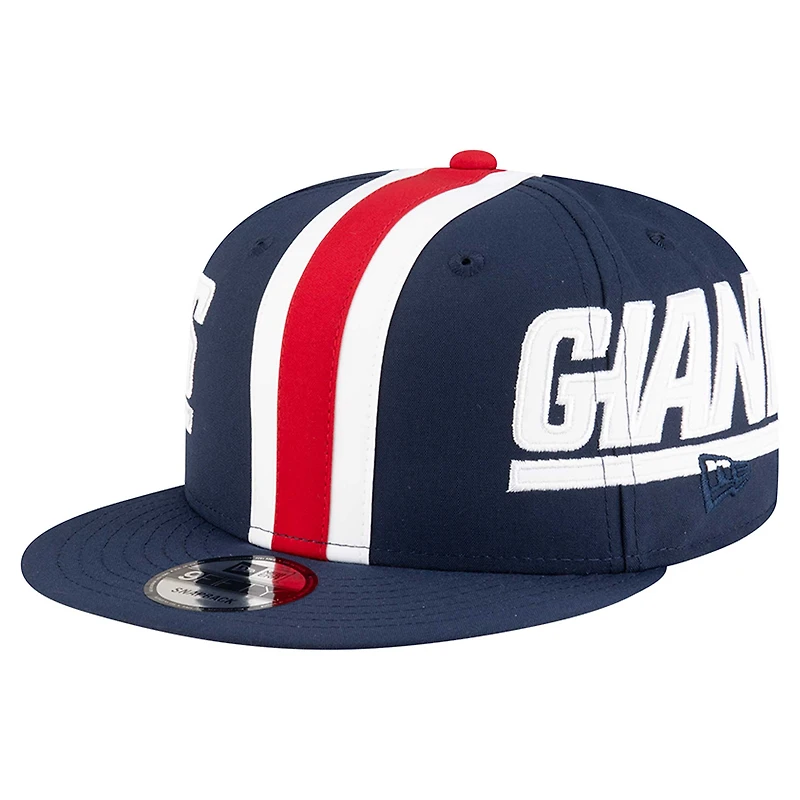 Men's New Era Navy New York Giants Throwback Helmet 9FIFTY Snapback Hat