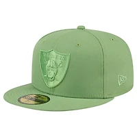 Men's New Era Green Las Vegas Raiders Color Pack 59FIFTY Fitted Hat