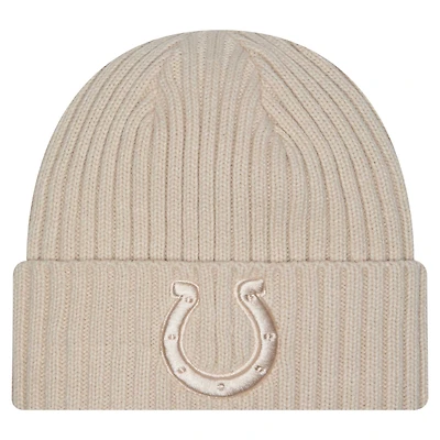 Men's New Era Stone Indianapolis Colts Color Pack Cuffed Knit Hat