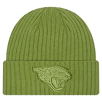 Men's New Era Green Jacksonville Jaguars Color Pack Cuffed Knit Hat