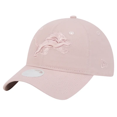 Women's New Era  Light Pink Detroit Lions Main 9TWENTY Adjustable Hat
