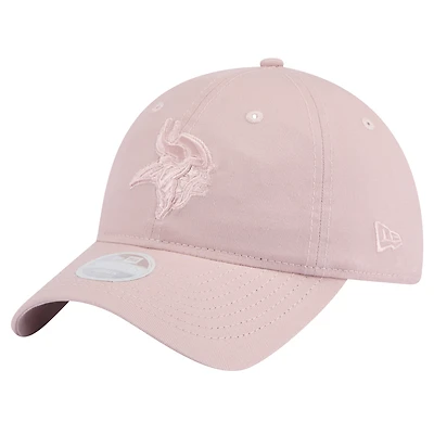 Women's New Era  Light Pink Minnesota Vikings Main 9TWENTY Adjustable Hat
