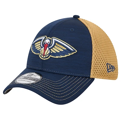 Men's New Era Navy New Orleans Pelicans Active Tech Neo Flex 39THIRTY Flex Hat