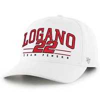Men's '47  White Joey Logano  Roscoe Hitch Adjustable Hat