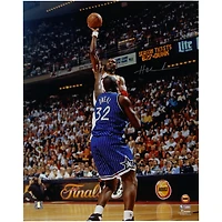 Hakeem Olajuwon Houston Rockets Autographed 16" x 20" Jump Shot Over Shaquille O'Neal Photograph