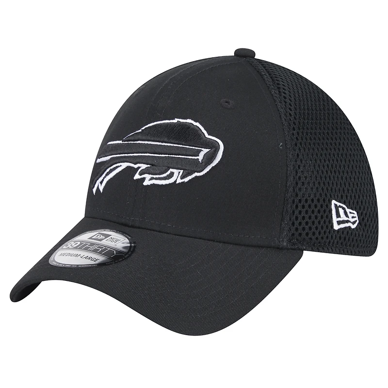Men's New Era Black Buffalo Bills Main Neo 39THIRTY Flex Hat