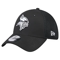 Men's New Era Black Minnesota Vikings Main Neo 39THIRTY Flex Hat