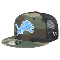 Men's New Era Camo Detroit Lions Main Trucker 9FIFTY Snapback Hat
