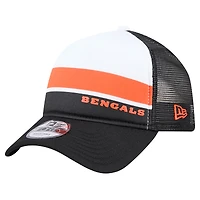 Preschool New Era Black Cincinnati Bengals Sport Night Color Block 9FORTY A-Frame Trucker Adjustable Hat