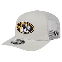 Men's New Era Stone Missouri Tigers Canvas 9SEVENTY Stretch-Snap Adjustable Hat