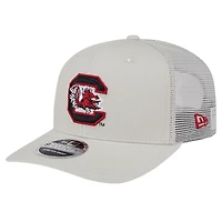 Men's New Era Stone South Carolina Gamecocks Canvas 9SEVENTY Stretch-Snap Adjustable Hat