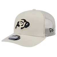Men's New Era Stone Colorado Buffaloes Canvas 9SEVENTY Stretch-Snap Adjustable Hat