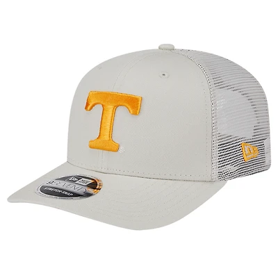 Men's New Era Stone Tennessee Volunteers Canvas 9SEVENTY Stretch-Snap Adjustable Hat