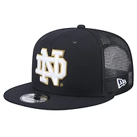 Men's New Era Navy Notre Dame Fighting Irish 9FIFTY Trucker Snapback Hat