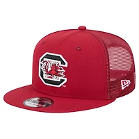 Men's New Era Garnet South Carolina Gamecocks Trucker 9FIFTY Snapback Hat