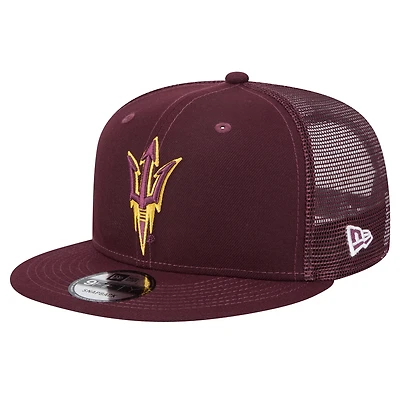 Men's New Era Maroon Arizona State Sun Devils 9FIFTY Trucker Snapback Hat