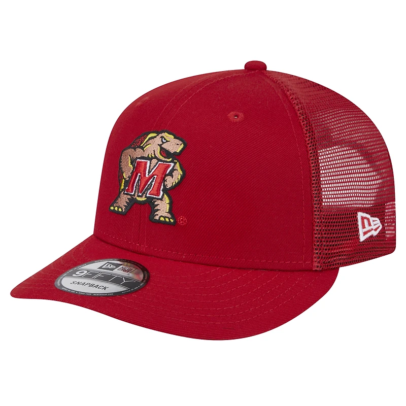 Men's New Era Red Maryland Terrapins Trucker 9FIFTY Snapback Hat