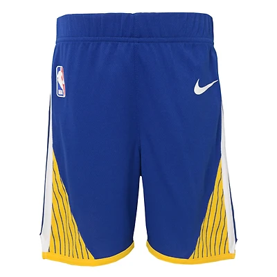 Preschool Nike Royal Golden State Warriors Icon Replica Shorts