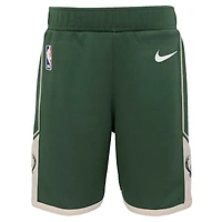 Toddler Nike Hunter Green Milwaukee Bucks Icon Replica Shorts