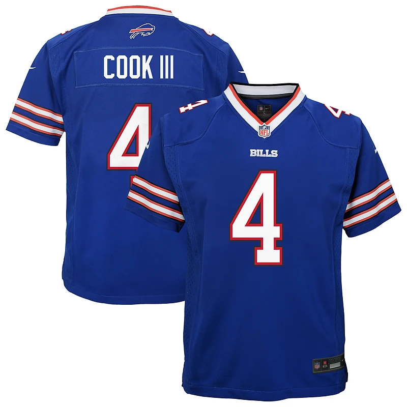 Youth Nike James Cook III Royal Buffalo Bills Game Jersey
