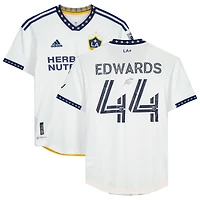 Raheem Edwards LA Galaxy Autographed Match-Used #44 White Jersey from the 2023 MLS Season