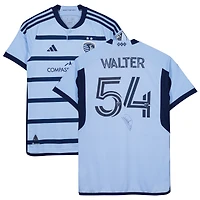 Rémi Walter Sporting Kansas City Autographed Match-Used #54 Blue Jersey from the 2023 MLS Season