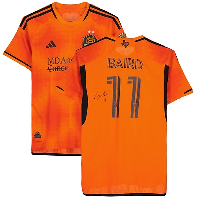 Corey Baird Houston Dynamo FC Autographed Match-Used #11 Orange Jersey from the 2023 MLS Season