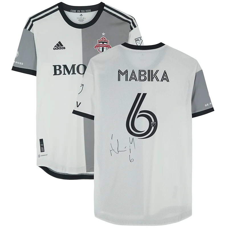Aime Mabika Toronto FC Autographed Match-Used #6 Jersey from the 2023 MLS Season