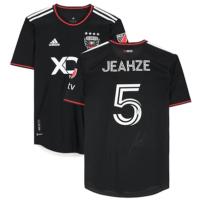 Mohanad Jeahze D.C. United Autographed Match-Used #5 Black Jersey from the 2023 MLS Season