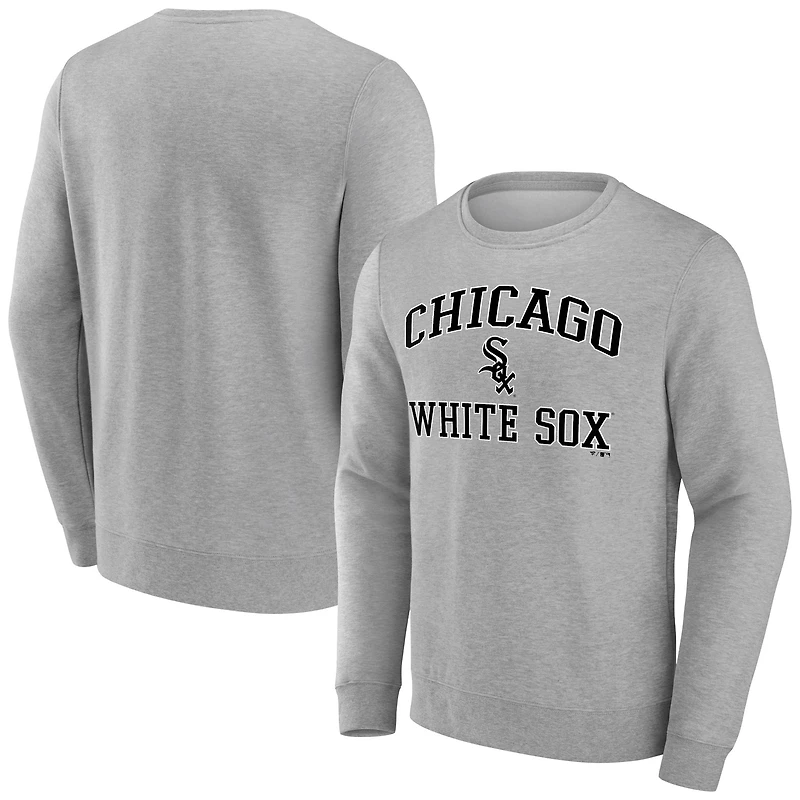 Men's Gray Chicago White Sox Heart & Soul Pullover Sweatshirt