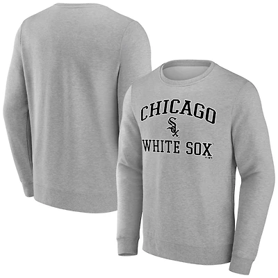 Men's Gray Chicago White Sox Heart & Soul Pullover Sweatshirt