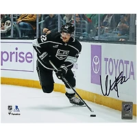 Kevin Fiala Los Angeles Kings Autographed 8" x 10" Black Jersey with Puck Photograph