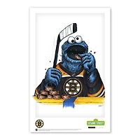 Cookie Monster Boston Bruins 11" x 17" Sesame Street Poster Print