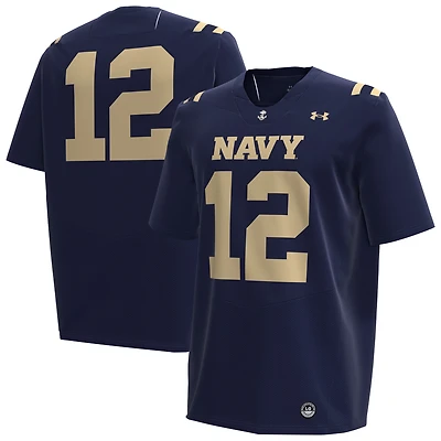 Men's Under Armour #12 Navy Midshipmen Replica Football Jersey