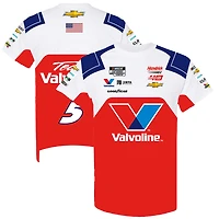 Men's Hendrick Motorsports Team Collection  White/Red Kyle Larson Valvoline Uniform T-Shirt