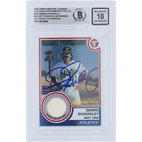 Dennis Eckersley Athletics Autographed 2005 Topps Pristine Legends Relic #VP-DE Beckett Fanatics Witnessed Authenticated 10 Card