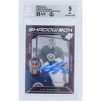 Ilya Sorokin New York Islanders Autographed 2020-21 Upper Deck SPX Shadow Box #SB-6 Beckett Fanatics Witnessed Authenticated 9/10 Rookie Card