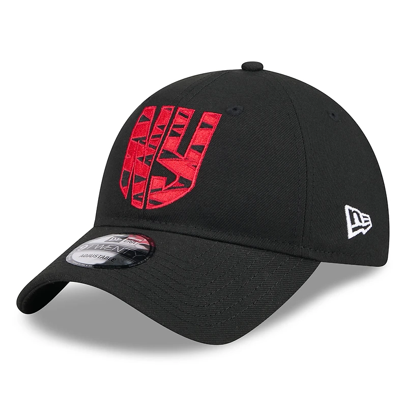 Men's New Era Black New York Red Bulls 2024 Jersey Hook 9TWENTY Adjustable Hat