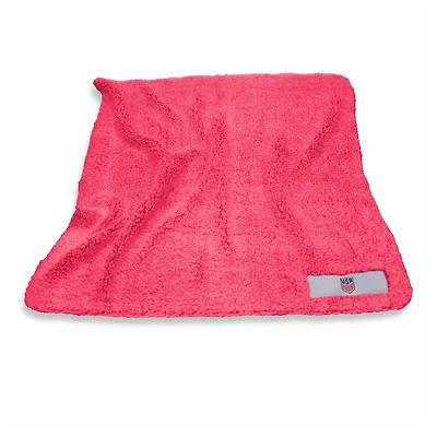Logo Brands Red USMNT 60'' x 50'' Color Frosty Fleece Blanket