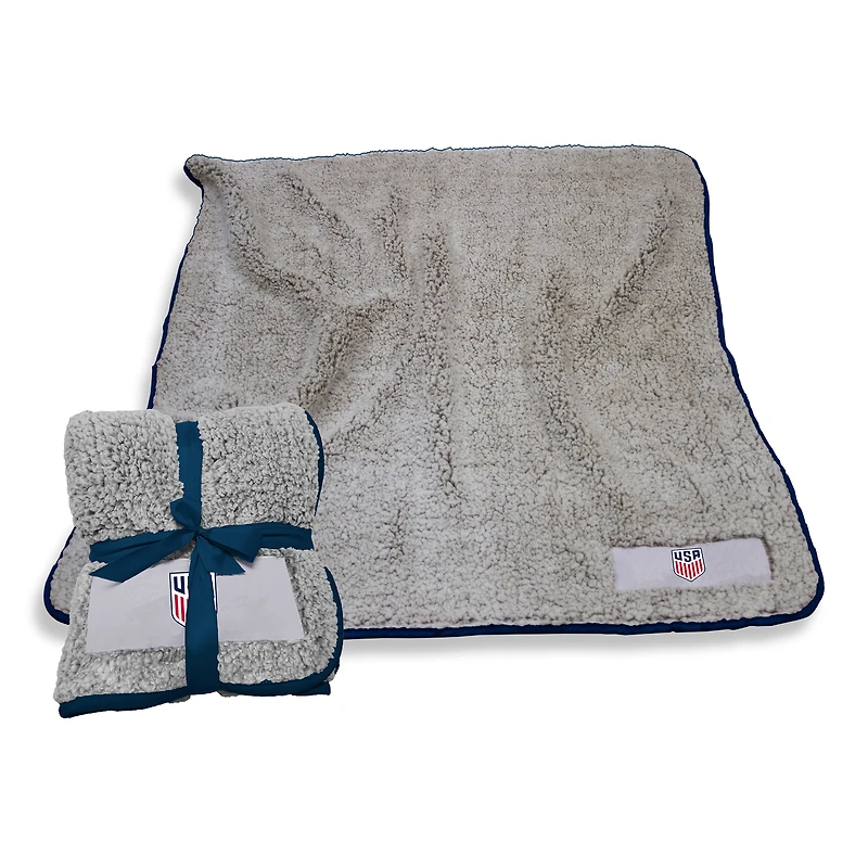 Logo Brands USMNT 60'' x 50'' Frosty Fleece Blanket
