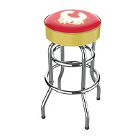 Imperial Calgary Flames Chrome Bar Stool