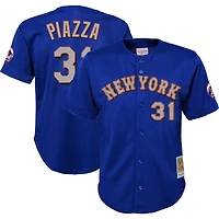 Youth Mitchell & Ness Mike Piazza Royal New York Mets Cooperstown Collection Mesh Batting Practice Jersey