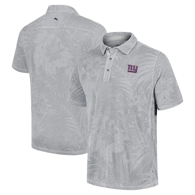 Men's Tommy Bahama Gray New York Giants Sport Santiago Paradise Polo
