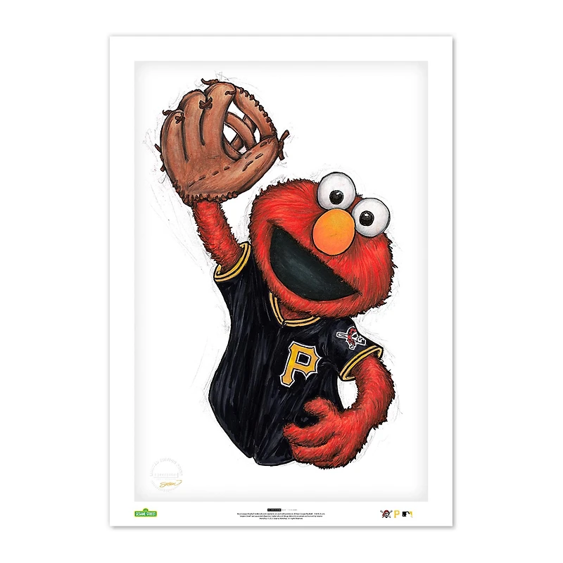 Elmo  Pittsburgh Pirates 24" x 36" Sesame Street Limited Edition Fine Art Print
