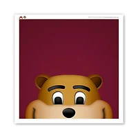Minnesota Golden Gophers Goldy Gopher 12" x 12" Mascot Poster Print