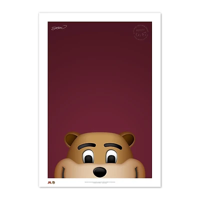 Minnesota Golden Gophers Goldy Gopher 14" x 20" Mascot Limited Edition Fine Art Print