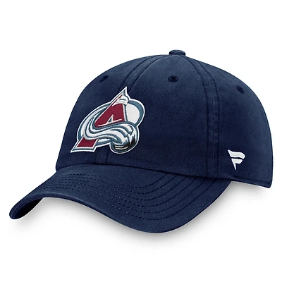 Men's Fanatics  Navy Colorado Avalanche Core Primary Logo Adjustable Hat
