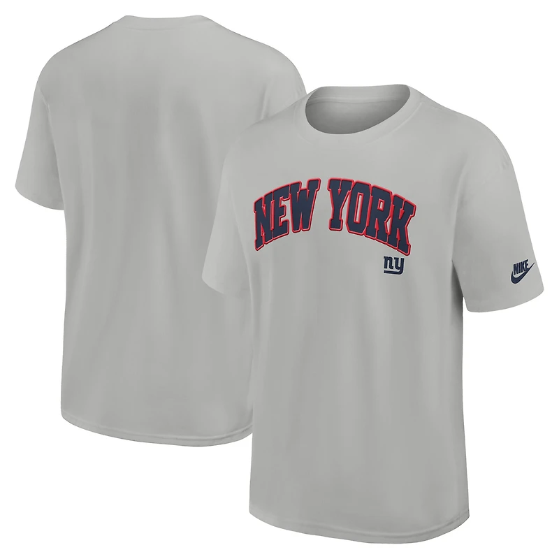 Men's Nike Gray New York Giants Rewind Statement Max90 T-Shirt