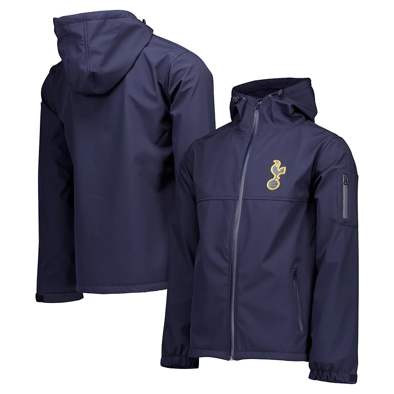 Men's Navy Tottenham Hotspur Three-Layer Full-Zip Hoodie Jacket