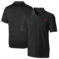 Men's Cutter & Buck  Black Cincinnati Reds City Connect Forge Stretch Polo